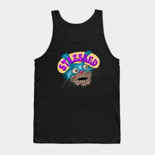 Stress out Bunny Purple Yellow Tank Top